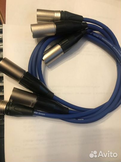 Переходники XLR(папа) -XLR(папа) Длина 20 и 80 см