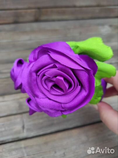 Ободки с атласными розами