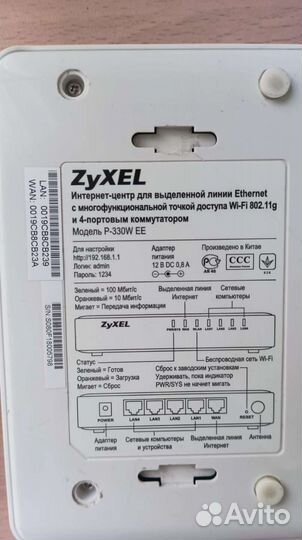 WiFi роутер zyxel