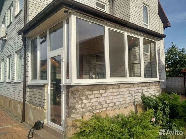 Балкон пластиковый французкое остекление