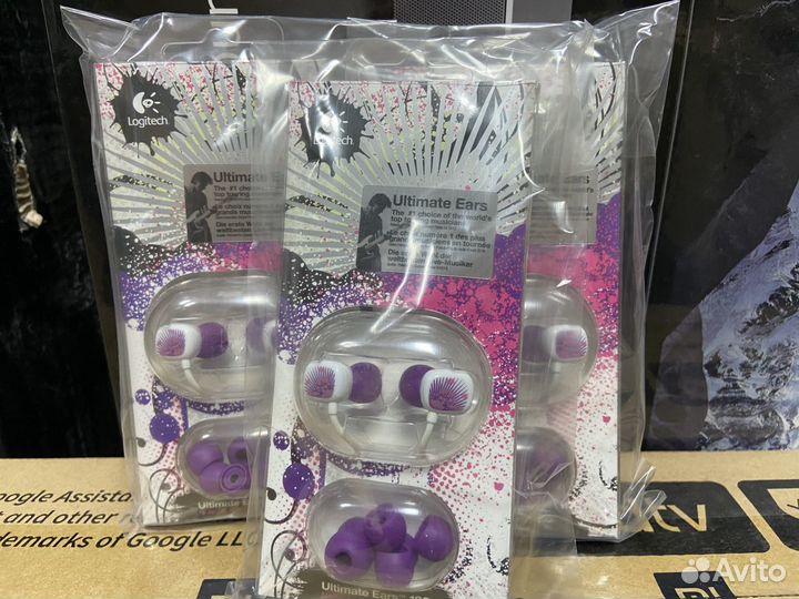 Наушники Logitech Ultimate Ears 100 (White/Violet)