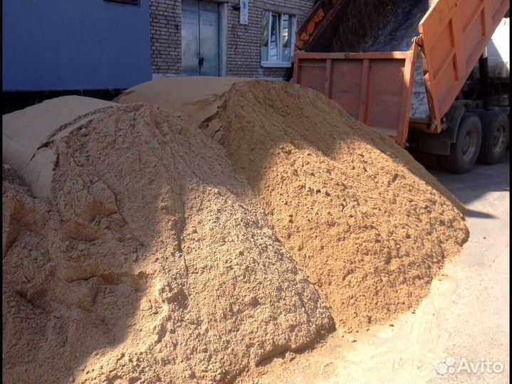 Песок карьерный, речной, строительный