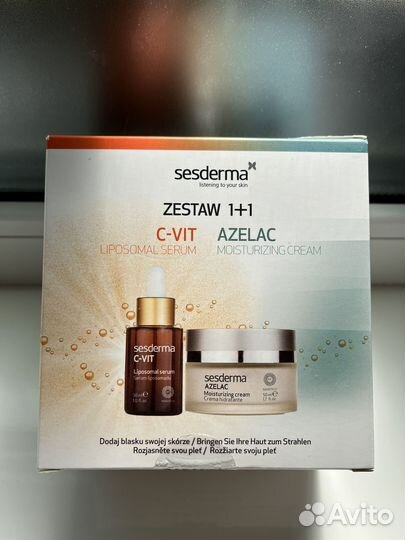 Набор Sesderma c vit сыворотка и azelac крем