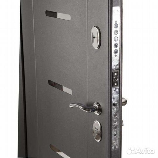 Дверь входная Гарда 75 беж, темный кипарис