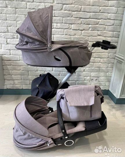 Коляска 2в1 Stokke Xplory V6 с зимней накидкой