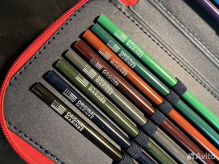 Пенал синий и розовый новый