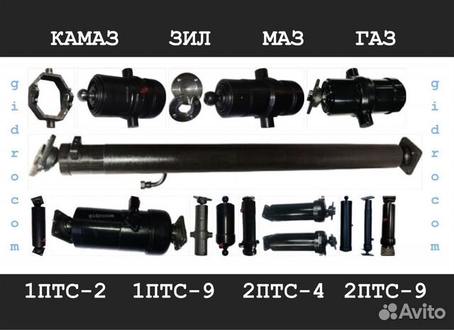 Гидроцилиндр прицепа камаз