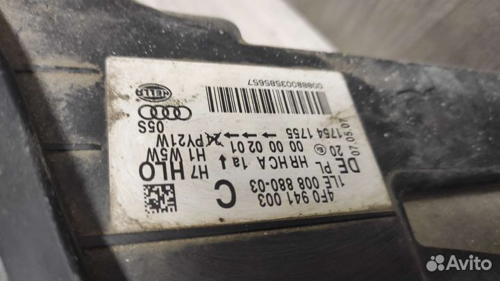 Фара левая audi а6c6