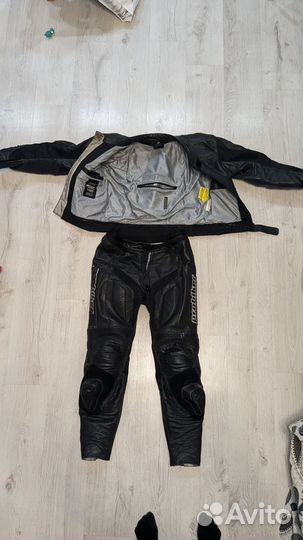 Мотокомбез кожаный