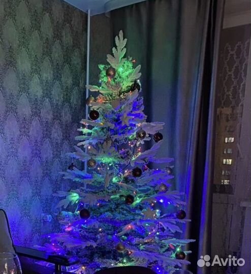 Елка искусственная заснеженная бу