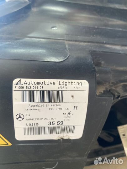 Фара правая Mercedes X166