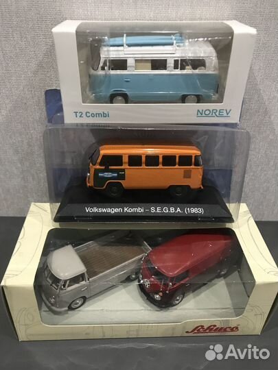 Модели авто Volkswagen VW в масштабе 1:43