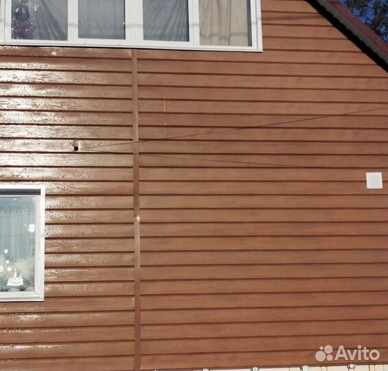 Сайдинг металлический под брус