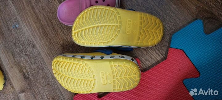 Crocs сабо детские желтые Людмила