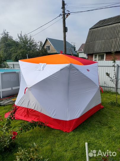 Зимняя палатка медведь куб 4