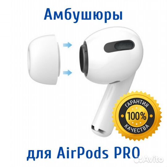 Амбушюры (вкладыши) для AirPods PRO