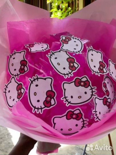 Светящийся букет хэллоу китти