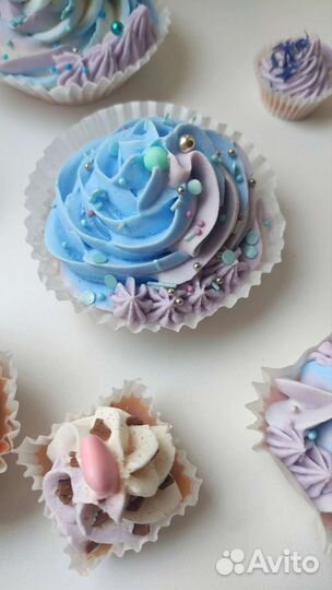 Натуральное взбитое мыло-пирожное