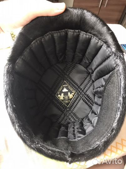 Норковая шапка мужская