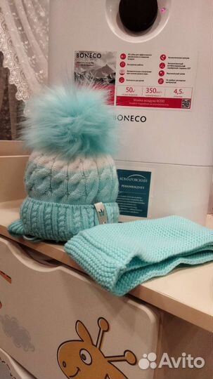 Шапка для девочки для двойняшек