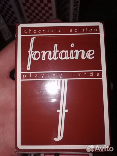 Fontaine chocolate playing cards