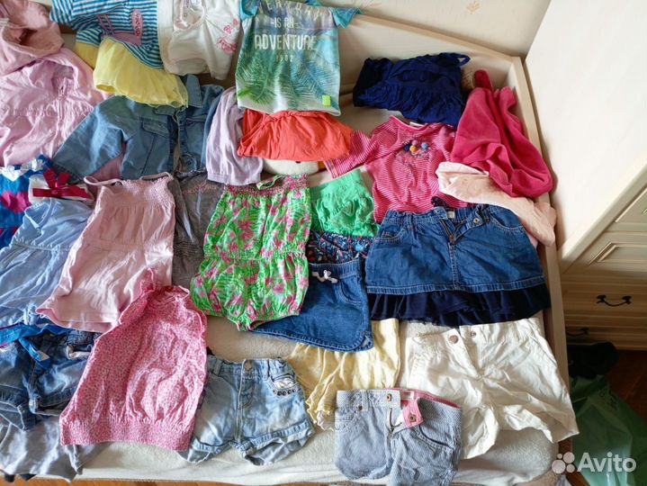 Летние вещи пакетом на девочку 86-98