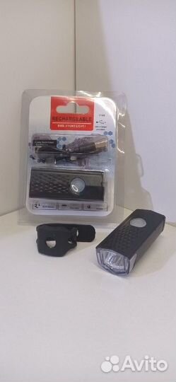 Фара передняя алюминиевая, USB кабель, 800 mAh, cr