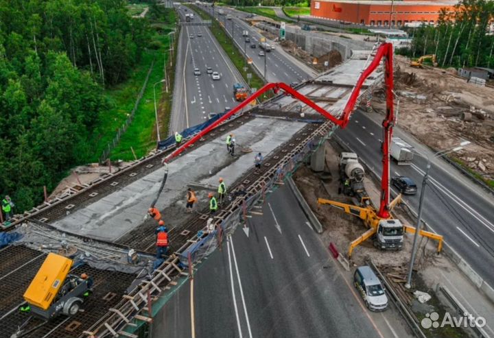 Аренда Услуга Заказ бетононасоса, подача 62м