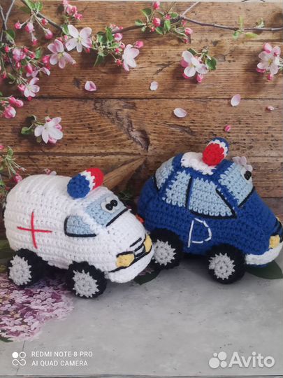 Вязаная игрушка -машины