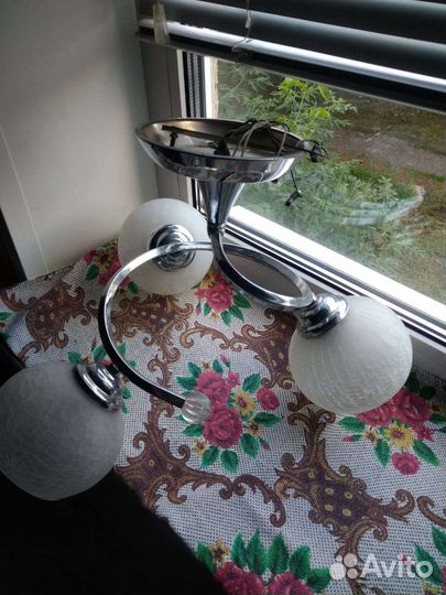 Люстра потолочная бу