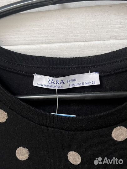 Футболка zara s хлопок