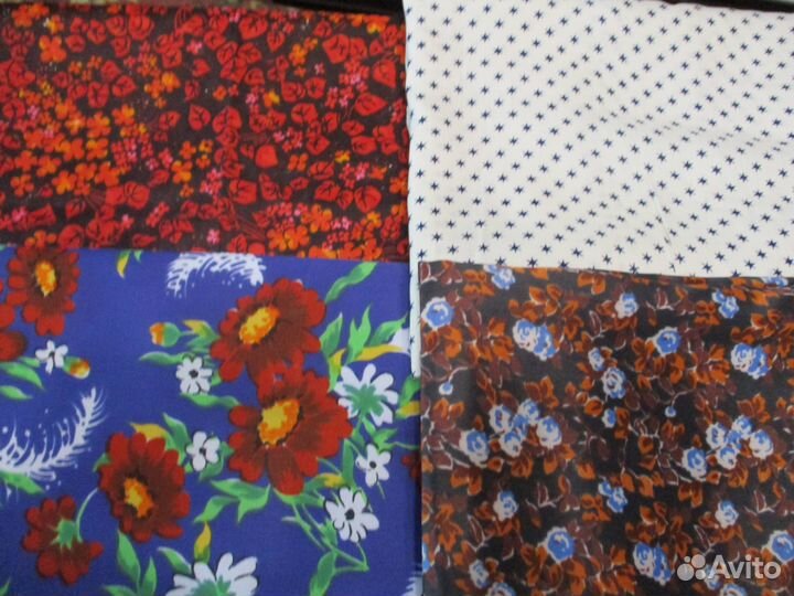 Винтажные ткани СССР,искуст.шелк
