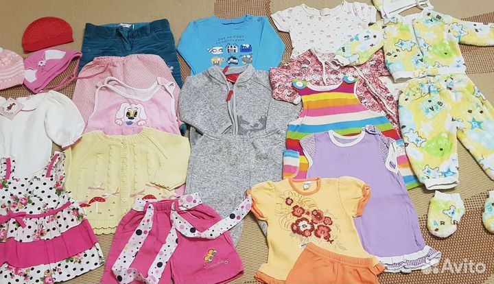 Большой пакет брендовых детских вещей до 1,5лет