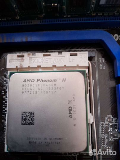 Материнская плата с процессором оперативкой 4гб