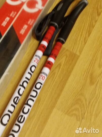 Лыжи беговые Quechua 200см с палками 150см