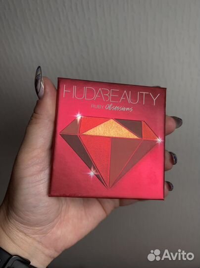 Huda beauty ruby тени оригинал