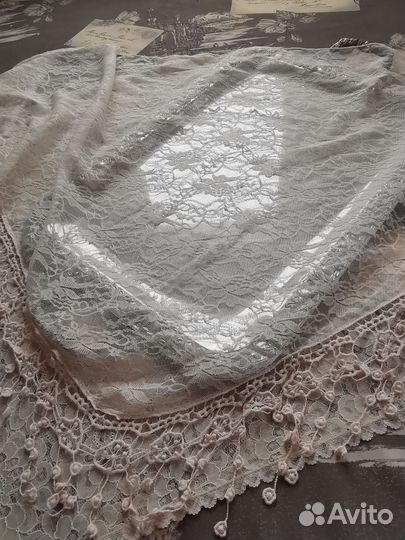 Гипюр ажурная косынка