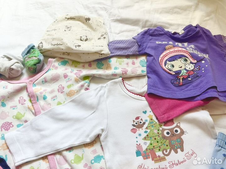 Вещи пакетом на девочку 68 74