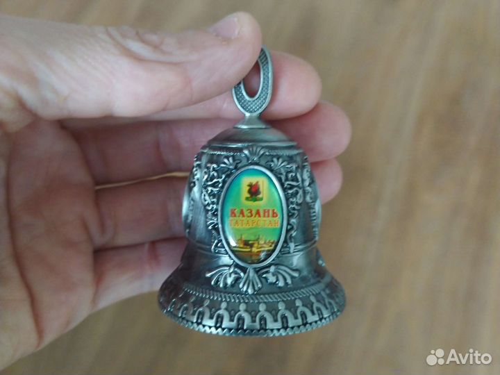 Колокольчик металлический сувенирный Казань