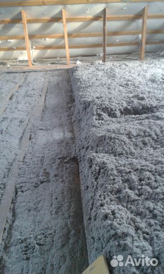 Утеплим дом,крышу. Пеноизол Эковата