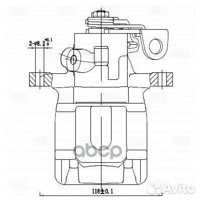 Суппорт торм. для а/м Peugeot 307 (00) /308 (07