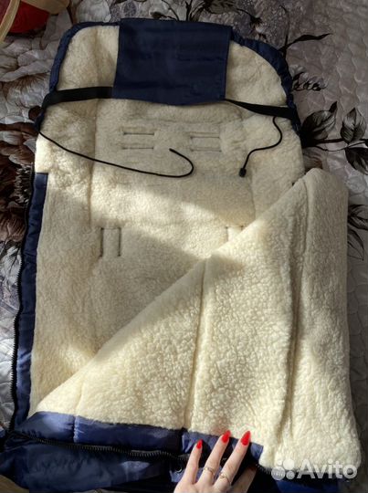 Конверт в коляску на овчине