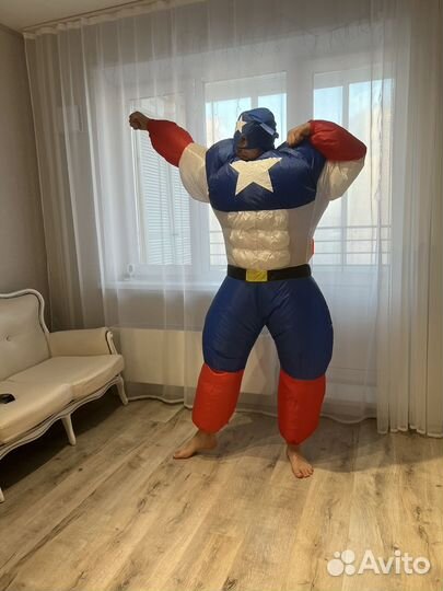 Надувной костюм капитана америка