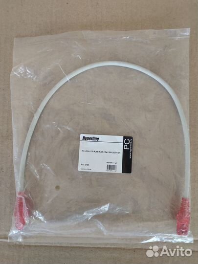 Патч-корд Cat.5e, lszh, 0.5 м, серый Hyperline