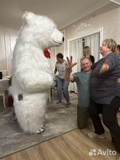 Аниматор Мишка Еля. Белый медведь на праздник