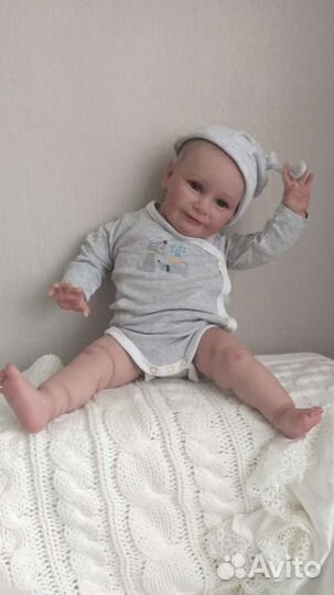 Кукла Реборн мальчишка улыбашка