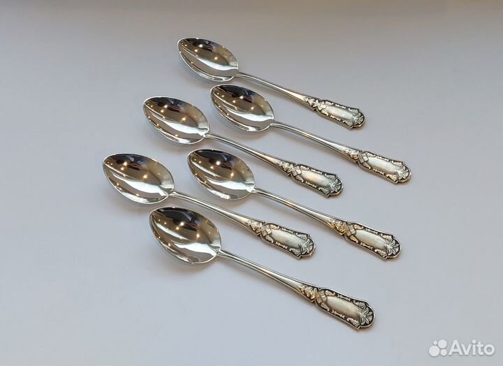 Серебряные чайные ложки Таллин Рельеф серебро