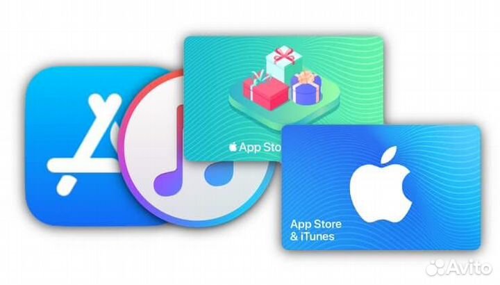 Подарочная карта, пополнениe App Store iD iTunes
