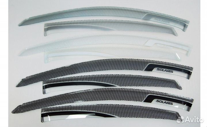 Ветровики дверей Mercedes-Benz ML 2000-2004