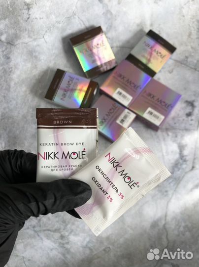 Набор для окрашивания бровей Nikk Mole